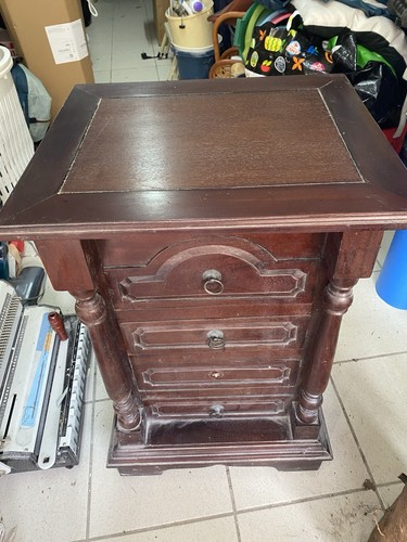 Comodino legno marrone - comodino, in