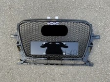 Per Audi Q5 SQ5 RSQ5 2013-2018 Griglia a nido d'ape paraurti anteriore tutto nero