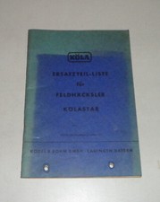 Catalogo Ricambi/Lista Parti di Ricambio Köla Trincia Semovente Kölastar IN