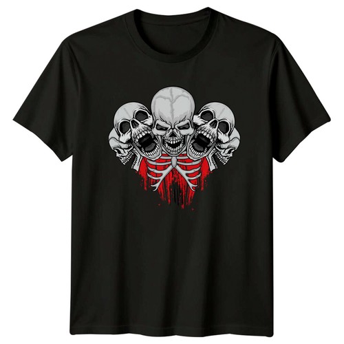 Skulls ribcage occult shirt - skulls, t-shirt