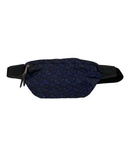 Burberry monogram navy belt - burberry,