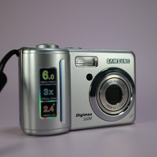 Samsung Digimax S600 6,0 megapixel fotocamera digitale compatta argento testato