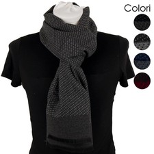 Sciarpa uomo invernale a pois