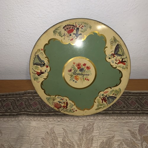 Scatola latta rotonda vintage - scatola,