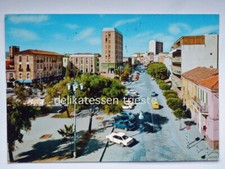 IGLESIAS Piazza Quintino Sella auto car Sud Sardegna vecchia cartolina