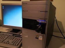 PC Desktop usato Acer Aspire E650 + Monitor 17" ASUS + Tastiera HP + Wi-Fi ASUS