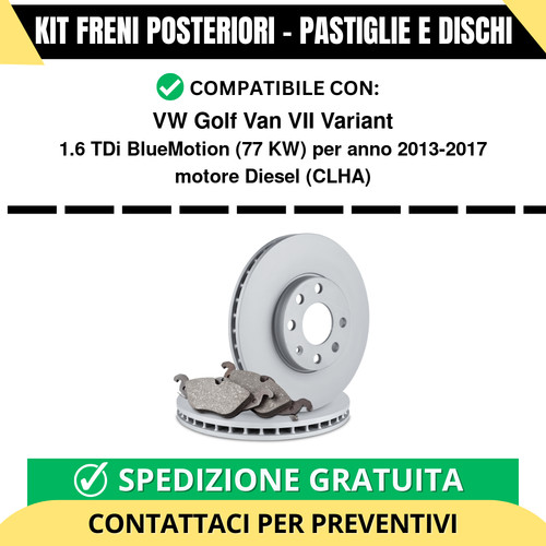 Kit freni posteriori - per, vw