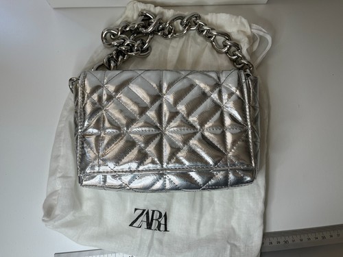 Borsa argento trapuntata - , zara