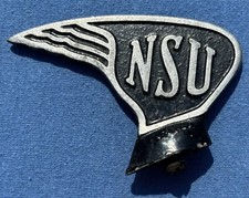 Vecchia figura parafango d'epoca emblema bicicletta ciclomotore NSU parafango