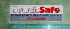 ADESIVO STICKER AUTOCOLLANT AUFKLEBER AUTO TUNING TOUCHSAFE ALLARME VINTAGE 