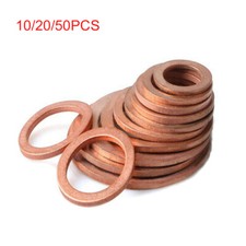 10-50pz Anello Guarnizione Rondelle Schiacciamento Rame Rondelle Piatte per Barca Alta Qualità