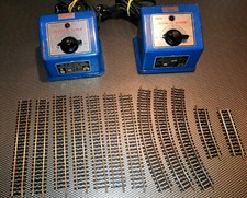 Fleishman 9 binari +Trasformatore Marklin 280 A  125 V.  + Trasformatore 220 V.