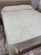 COPERTA COPRILETTO MATRIMONIALE 280x220 cm - LAVORATA AD UNCINETTO dalla Nonna