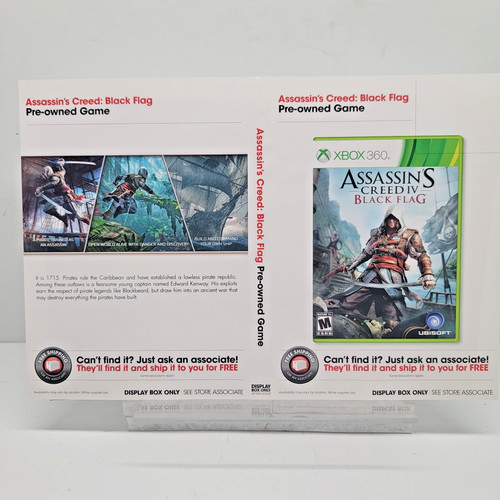 Assassins creed black - creed, flag