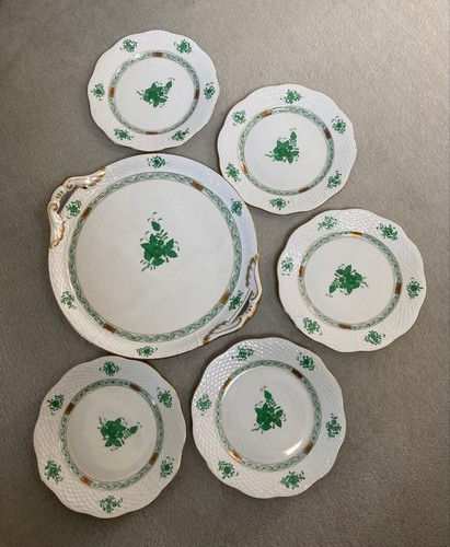 Herend apponyi verde - herend, piatto