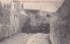 Limite dove s'è fermata la lava a Torre Annunziata  (  Napoli  )