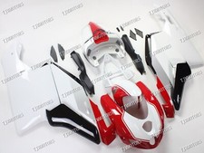 Per Ducati 999/749 2005-2006 Kit Carena Corpo Iniezione ABS Bianco Rosso Argento