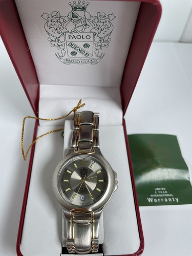 Autentico orologio paolo gucci - paolo,