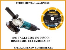 Smerigliatrice makita GA4530R Ø 115 mm 720 watt + disco 1000 tagli Dewalt 40251
