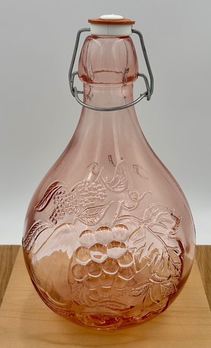 Bottiglia vetro rosa casadis - vetro,
