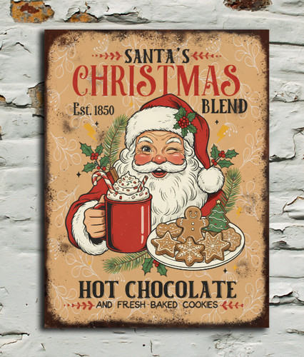 Insegna babbo natale - insegna, miscela