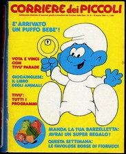CORRIERE dei PICCOLI 1984 N°12 + Poster Stella della Senna raro[Lady Love, Puffi