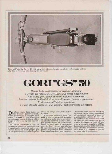Advertising test moto gori - moto, gs