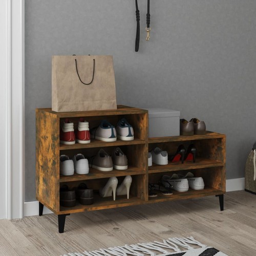 Vidaxl scarpiera rovere fumo - scarpiera,