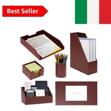 Set Scrivania Ufficio Pelle