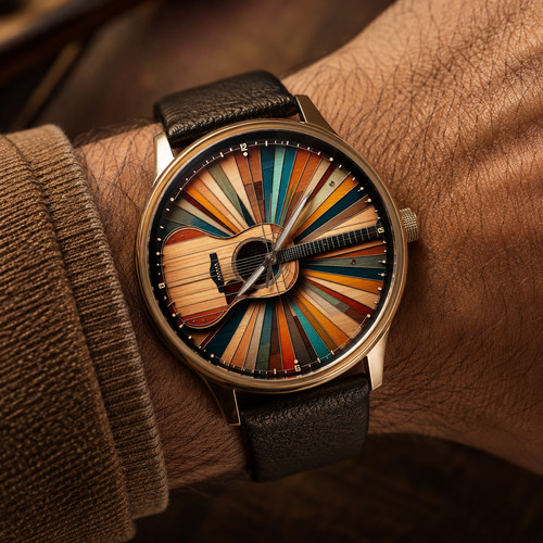 Orologio chitarra acustica - orologio,