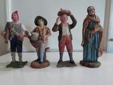 4 statuine da presepe antiche