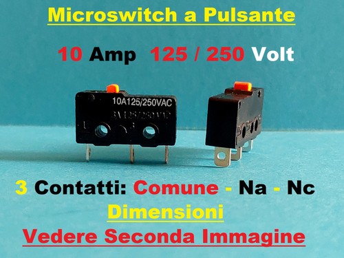 Microswitch leva pulsante - microswitch,
