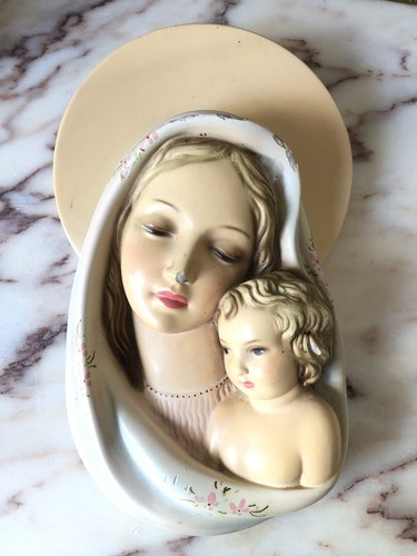 Scultura madonna con bambino - scultura,
