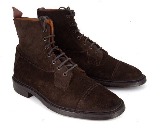 Tricker allan brown suede - tricker's,