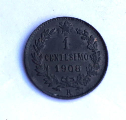 Regno centesimo 1908 valore - centesimo,
