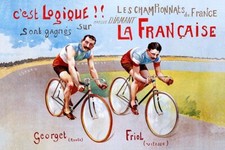 Poster Manifesto Locandina Pubblicitaria Biciclette d'Epoca Stampa Vintage