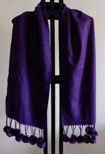 Sciarpa lana viola La