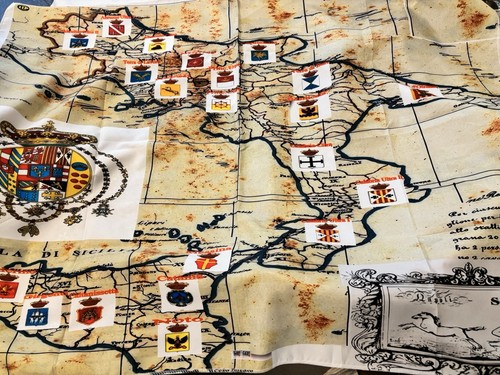 Mappa vintage regno delle due - mappa,