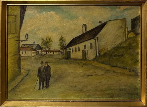 Dipinto olio scuola - dipinto, ad