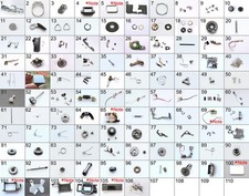 Canon AE-1 AE1 fotocamera FD 35mm Repair part cover ring lever gear screws