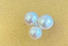 anello in oro con perle e diamante Bliss