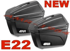 COPPIA BORSE LATERALI  GIVI  E22 NERE KIT 2 VALIGIE GIVI E22N  MONOKEY 