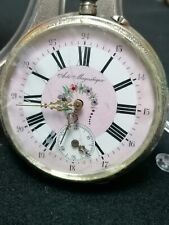 Orologio Taschino Antico Ancre Remontoir Ligne Droite 15 Rubini Anti Magnetique
