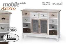 MOBILE CASSETTIERA ANTA CREDENZA COMò MADIA ANTICATO VINTAGE RETRò 107*30*H83
