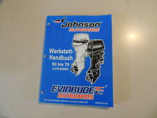1997 1998 Manuale officina JOHNSON Evinrude fuoribordo 50 60 65 70 cv 3 cilindri