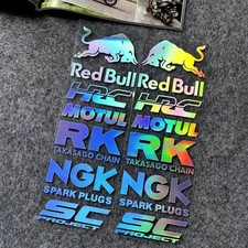 2PCS Laser Red Bull Moto