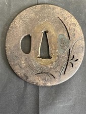 Ferro tsuba bushu masayoshi - tsuba,