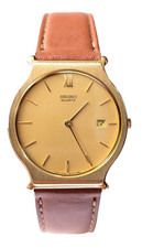 Orologio Seiko classic elegance vintage montre anni 80 gold plated watch rare