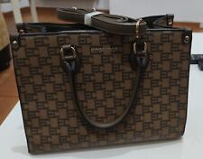 Borsa a mano loggata Nero Cuoico Con Tracolla Removibile Enrico Coveri