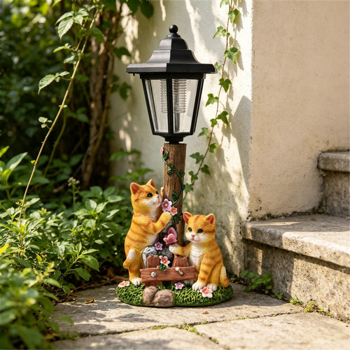 Statua gatto per solare - gatto,